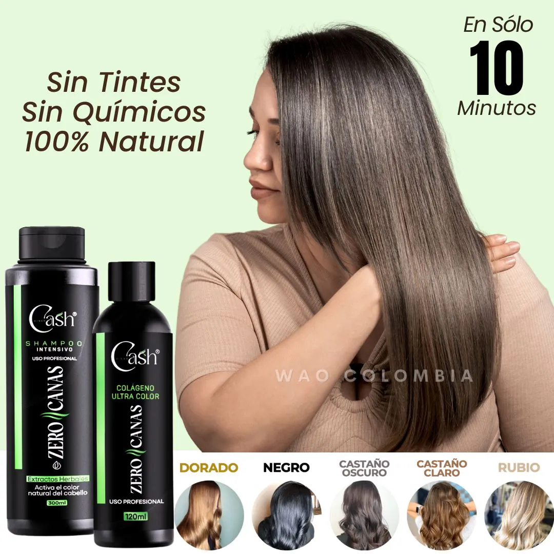 ZERO CANAS CASH + TRATAMIENTO: ¡Dile adiós a las canas de forma natural! - ZERO CANAS + TRATAMIENTO