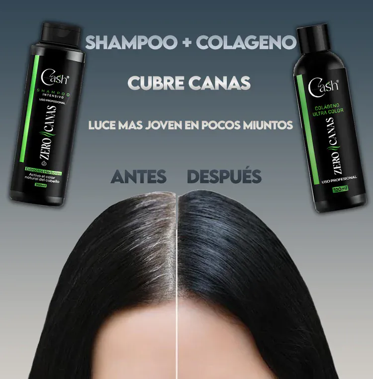 ZERO CANAS CASH + TRATAMIENTO: ¡Dile adiós a las canas de forma natural! - ZERO CANAS + TRATAMIENTO