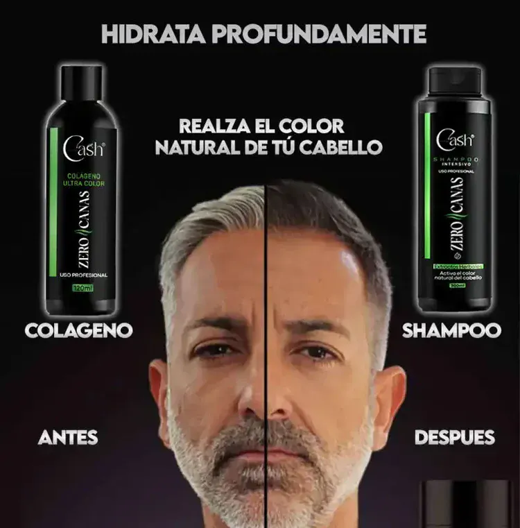 ZERO CANAS CASH + TRATAMIENTO: ¡Dile adiós a las canas de forma natural! - ZERO CANAS + TRATAMIENTO