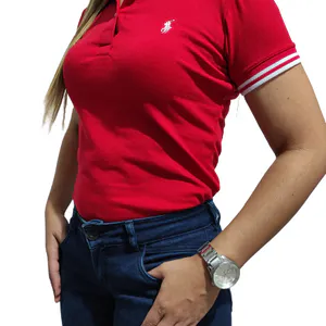 Mle5 Rojo: La Camiseta Polo Femenina que Redefine tu Estilo - Mle5 Rojo