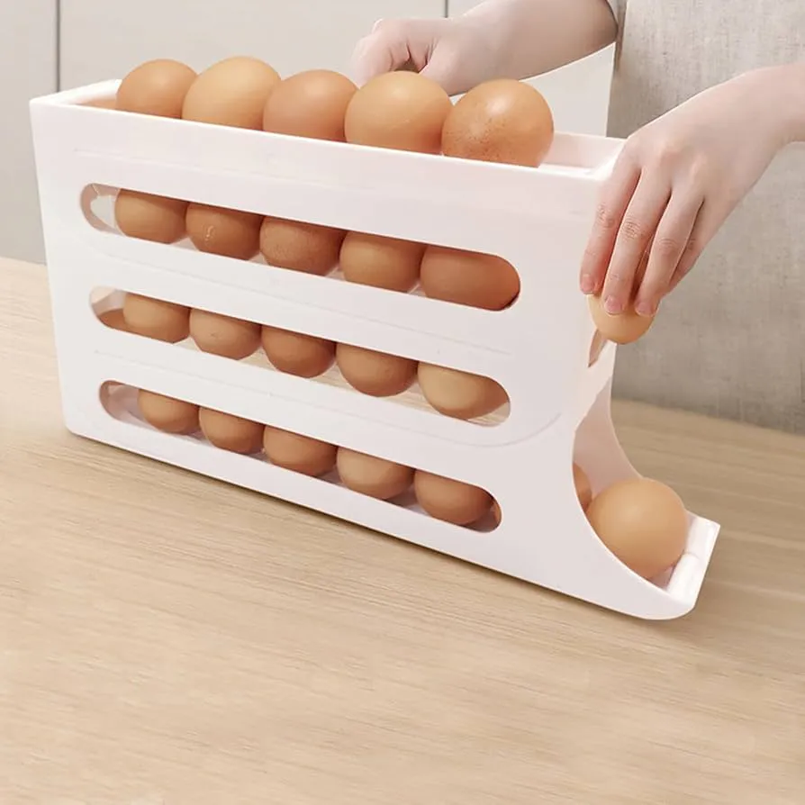 Portador y Dispensador de Huevos Grande: ¡Organización y Frescura a tu Alcance! - Portador y dispensador de huevos grande