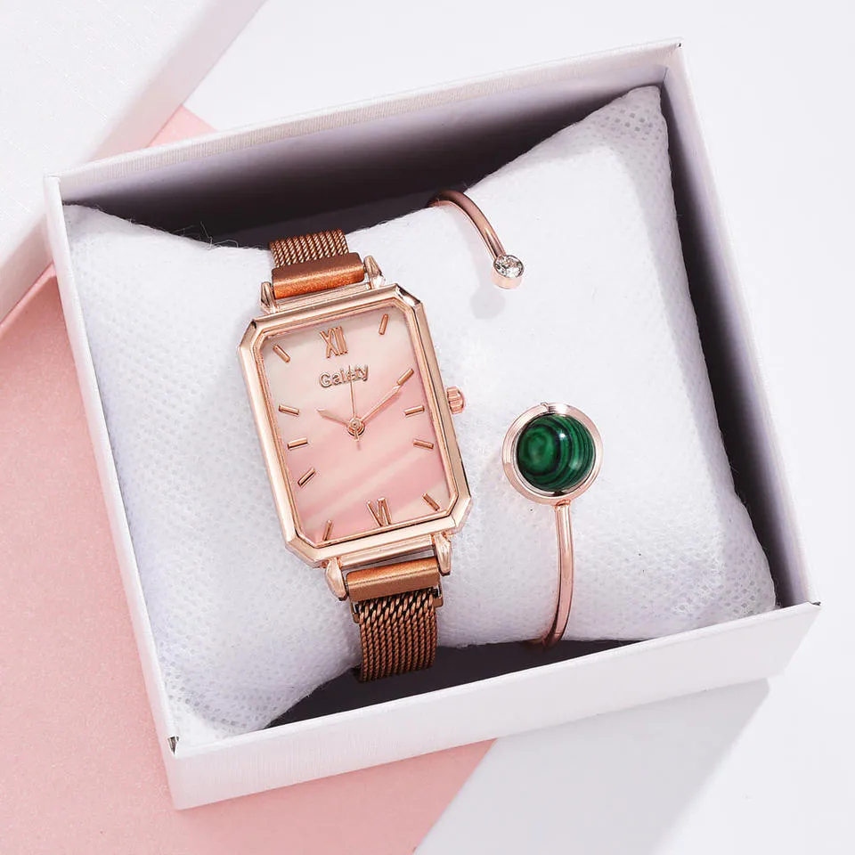 Esmaralda™ Reloj de Lujo y Brazalete: Elegancia Incomparable - Esmaralda™ Reloj Lujoso y brazalete