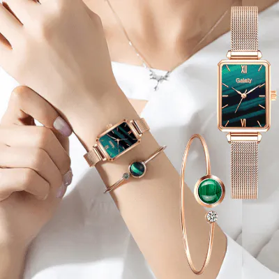 Esmaralda™ Reloj de Lujo y Brazalete: Elegancia Incomparable