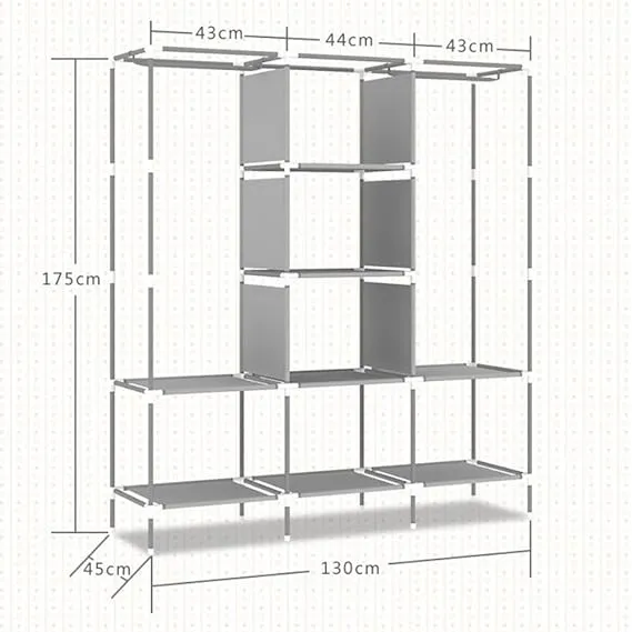 Armario Ropero Desmontable 3 Puertas: La Solución Perfecta para Organizar tu Ropa - Armario Ropero Desmontable 3 puertas