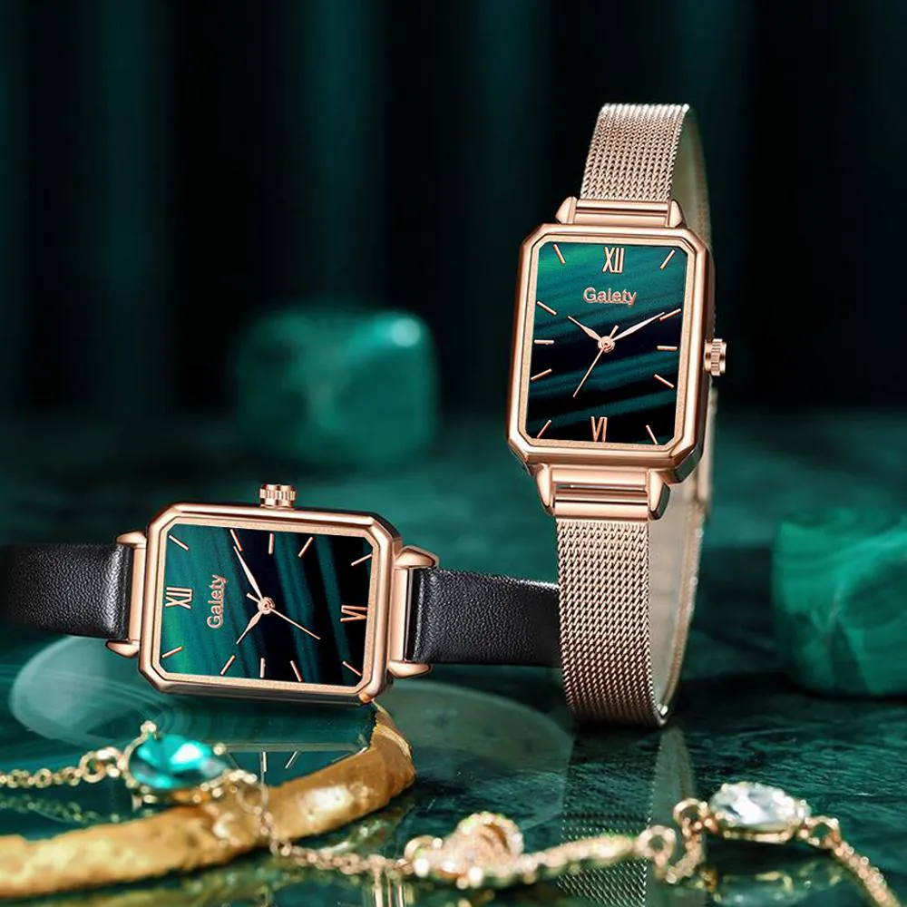 Reloj De Dama En tono verde: Elegancia y Estilo Incomparable - Reloj De Dama En tono verde