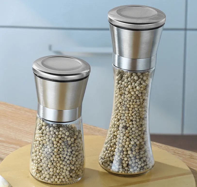 Molinillo Salero Pimentero de Acero Inoxidable: Elegancia y Frescura en tu Cocina - Molinillo Salero pimentero