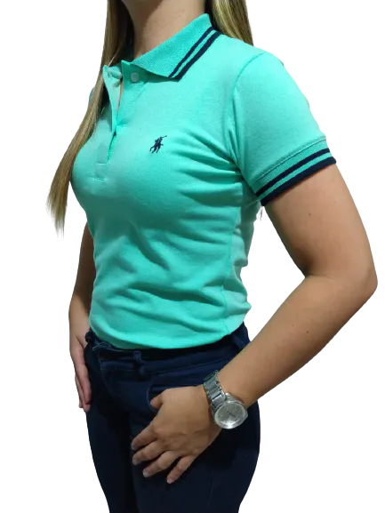 Ref1 Verde Menta: Elegancia atemporal en una polo vintage - Ref1 Verde Menta
