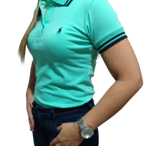 Ref1 Verde Menta: Elegancia atemporal en una polo vintage - Ref1 Verde Menta