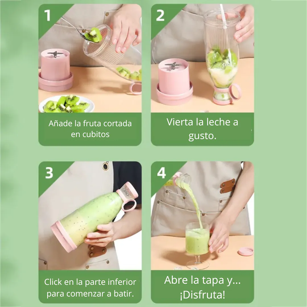 MINI LICUADORA PORTÁTIL RECARGABLE botel