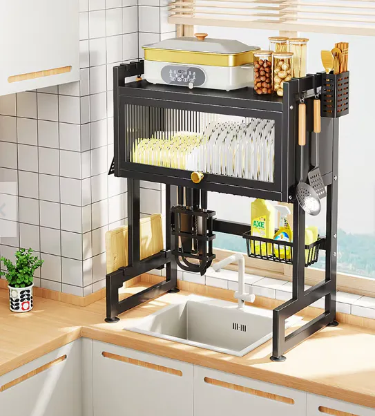 Escurridor de Platos Cocina con Tapa: Organización y Estilo para tu Cocina