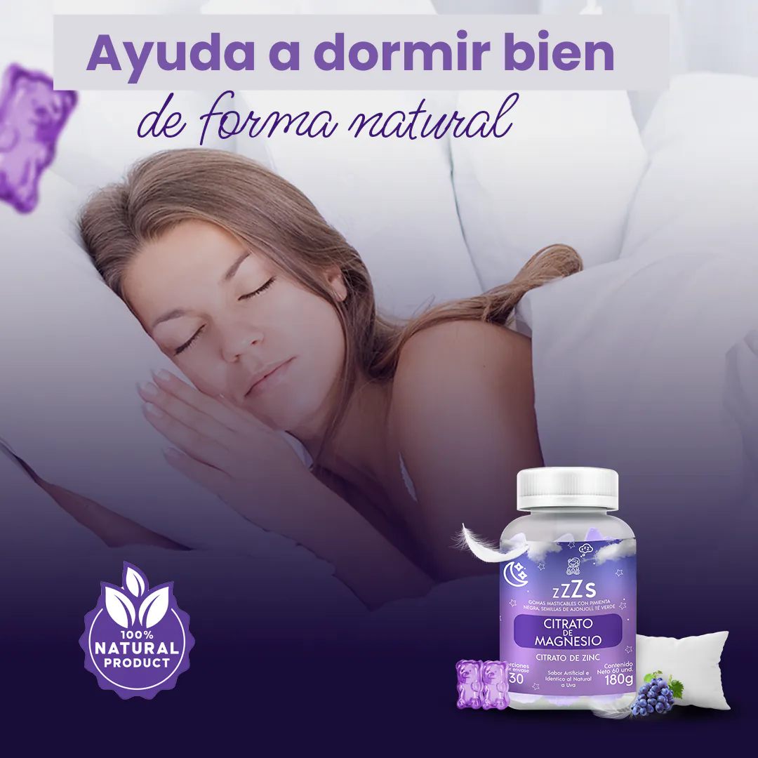 Gomitas para Dormir + Magnesio: ¡Duerme como un bebé! - Gomitas para Dormir + Magnesio x 60 unid