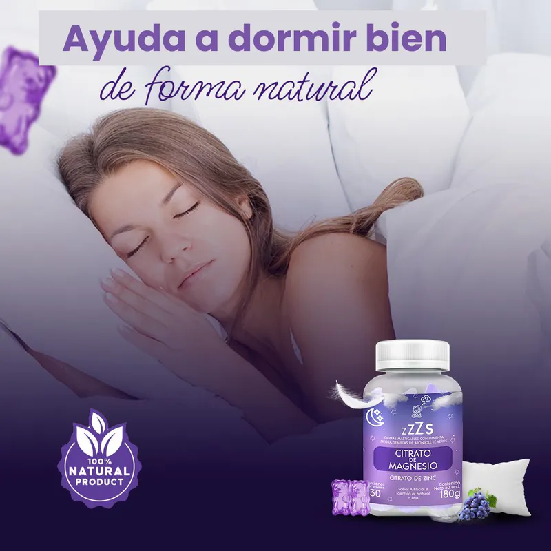 Gomitas para Dormir + Magnesio: ¡Duerme como un bebé!