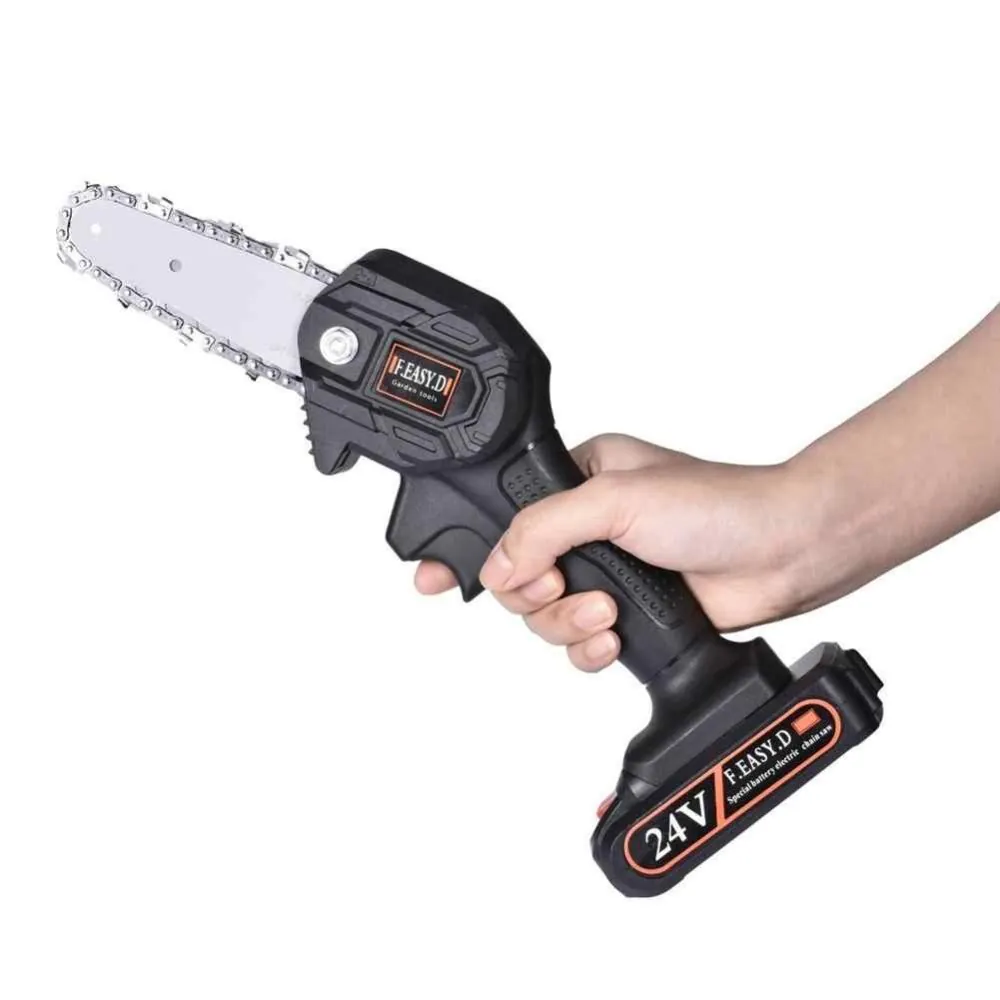 Mini Motosierra De Mano 24v Portátil: La Solución Perfecta para Tareas de Corte - Mini Motosierra De Mano 24v Portátil