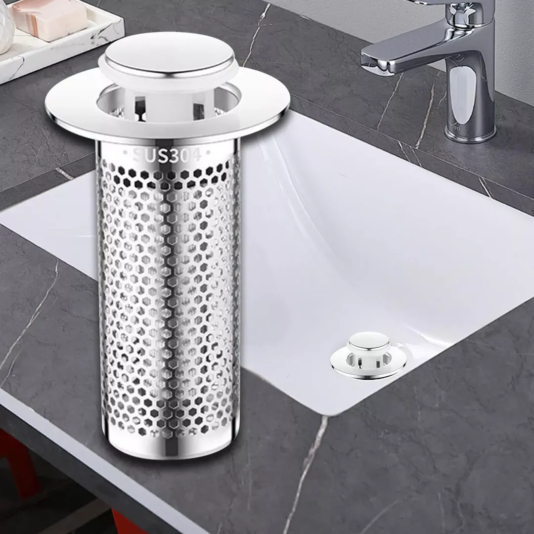 Tapón de Desagüe con Filtro: ¡Adiós a las obstrucciones! - Tapón de Desagüe para Lavado con Filtro