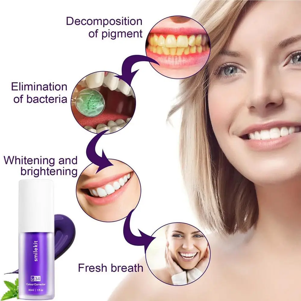 Smilekit espuma morada blanqueadora: ¡Despierta tu sonrisa radiante! - Smilekit espuma morada blanqueadora