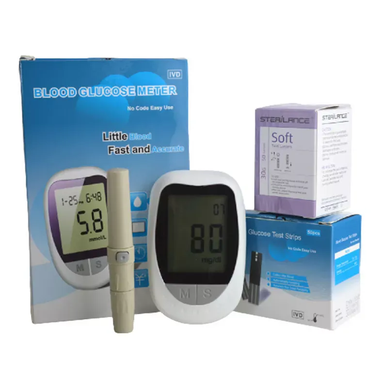 Kit Glucómetro Tiras De Prueba y Agujas: Controla tu Diabetes con Precisión - Kit Glucómetro Tiras De Prueba y agujas