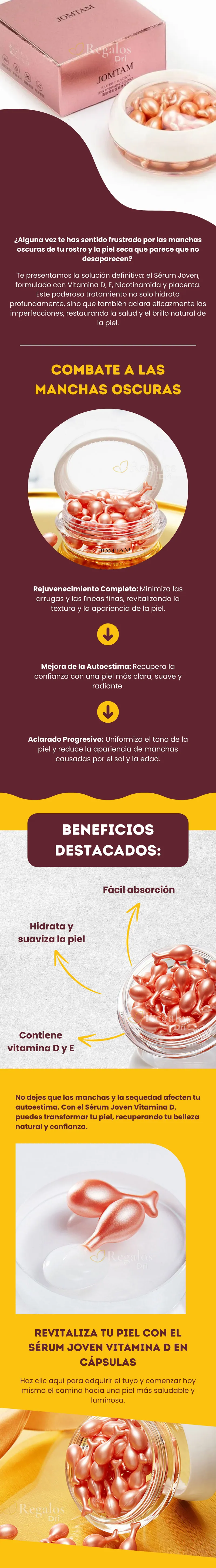Suero de Vitamina D: ¡Un toque de juventud en cápsulas!