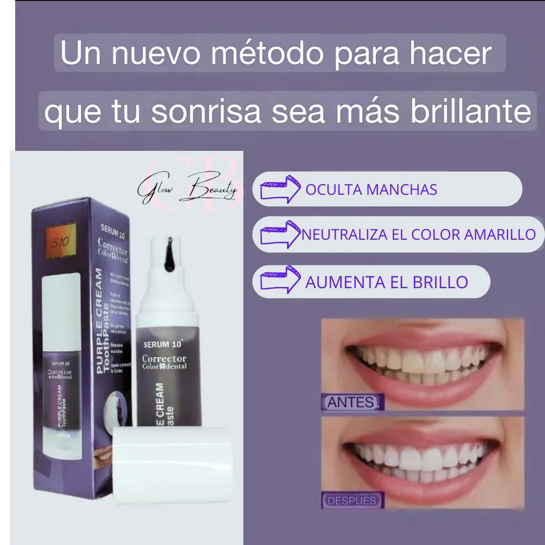 CREMA DENTAL MORADA BLANQUEADORA: ¡Sonríe con Confianza! - 861018- CREMA DENTAL MORADA BLANQUEADORA