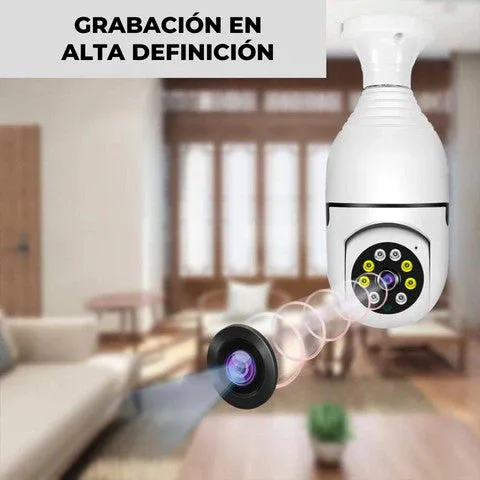 Cámara de Seguridad IP Wifi Bombillo 360: ¡La Protección Perfecta para tu Hogar! - Cámara De Seguridad IP Wifi Bombillo 360