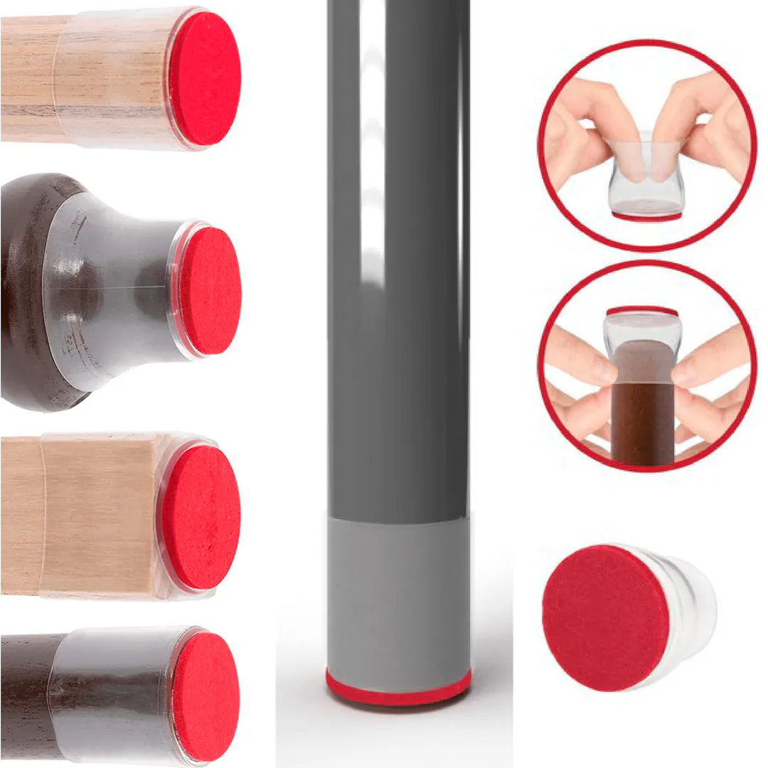 Protectores de Patas de Silla de Silicona: ¡Dile Adiós a los Rayones en tu Piso! - Protector De Patas Silla Silicona X8 Pzs