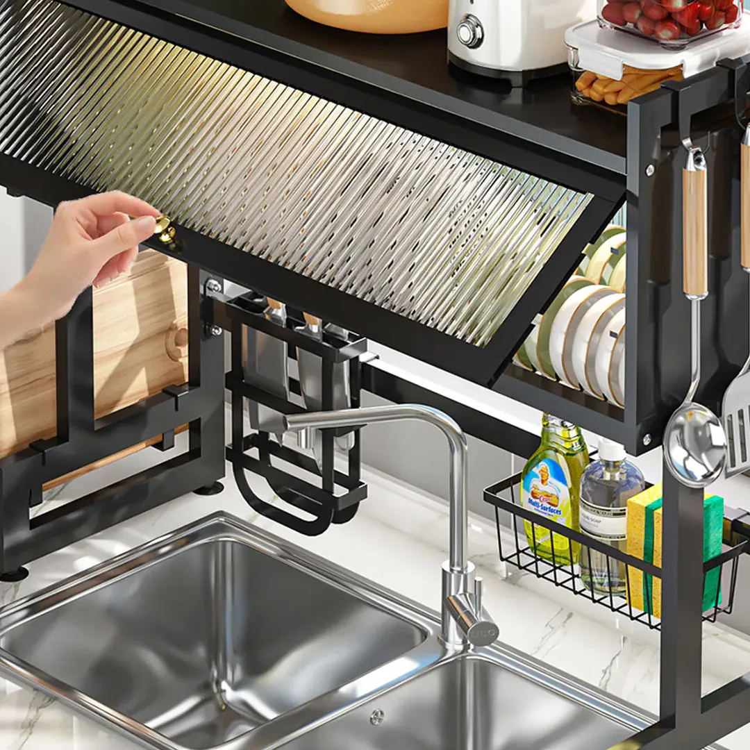 Organizador con Tapa Escurridor de Platos: ¡Organiza tu Cocina con Estilo! - Organizador Con Tapa Escurridor Platos