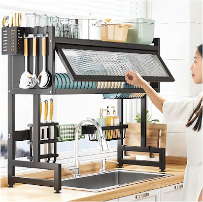 Organizador con Tapa Escurridor de Platos: ¡Organiza tu Cocina con Estilo!