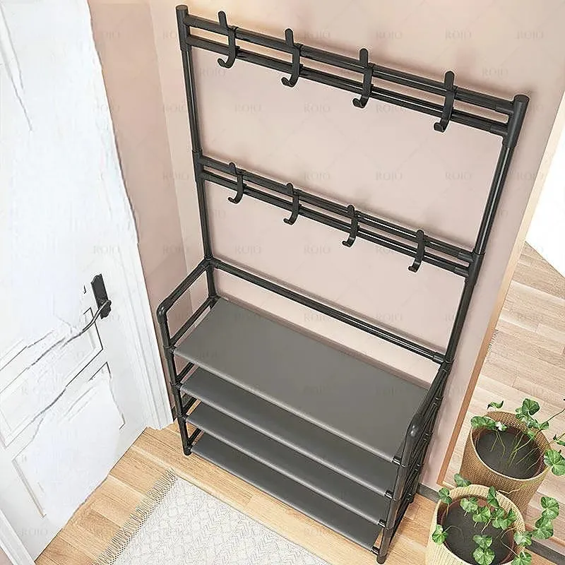 Zapatero Perchero Organizador de 4 Niveles: La Solución Perfecta para tu Espacio - Zapatero Perchero Organizador 4 Niveles