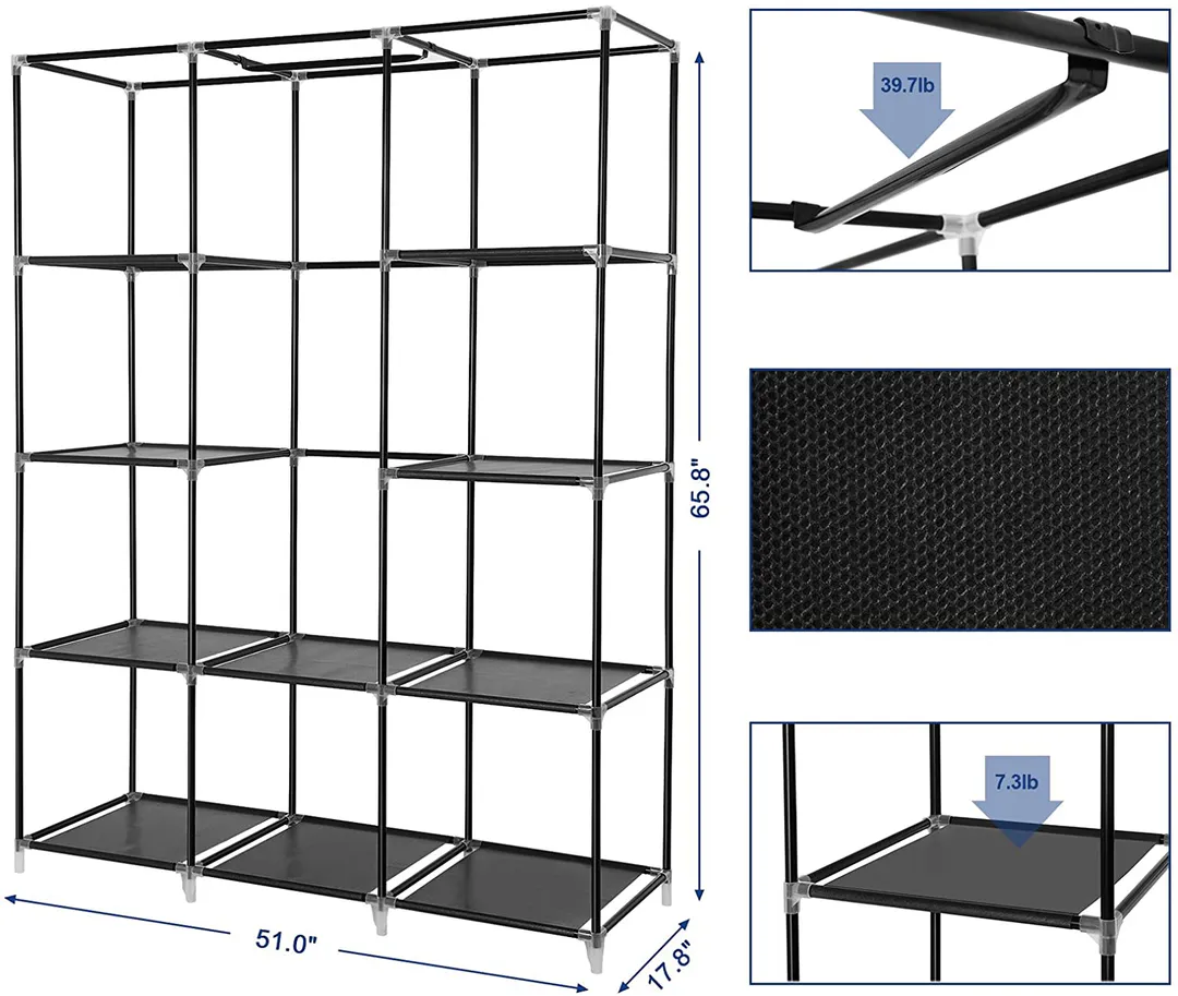 Closet Armario Extra Doble Desarmable: ¡Organiza tu espacio con estilo! - Closet Armario Extra Doble Desarmable