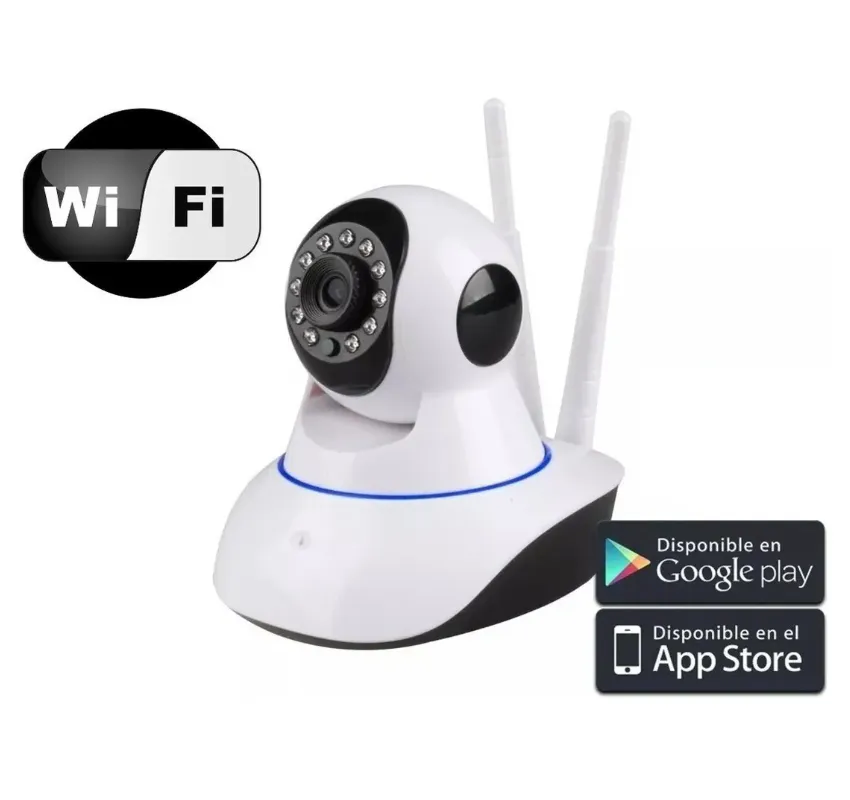 Cámara Robótica de Seguridad Wifi 3 Antenas: Vigila tu hogar u oficina desde cualquier lugar - Cámara 3 Antenas De Vigilancia Ip Wifi