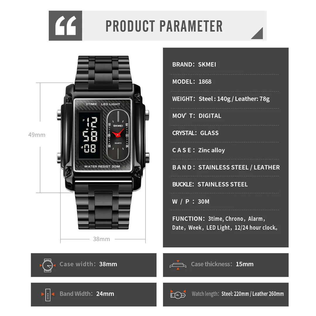 Reloj Skmei 1274: Estilo y Funcionalidad en un Solo Reloj - Reloj Skmei