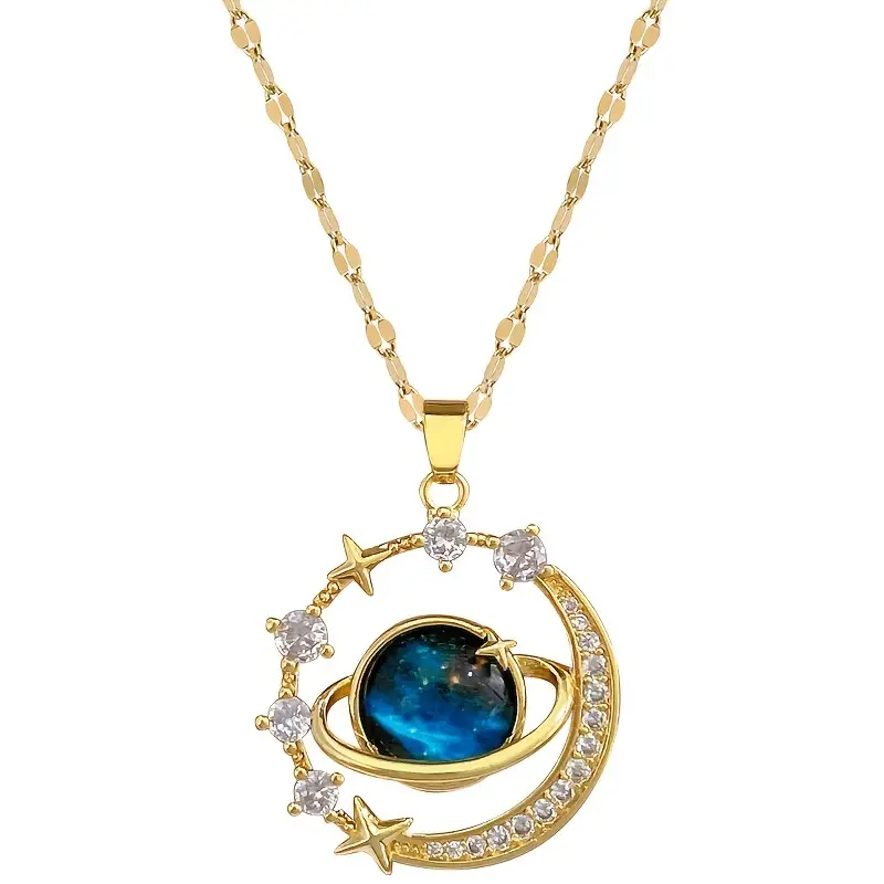 COLLAR SATURNO: Un Toque Celestial de Elegancia
