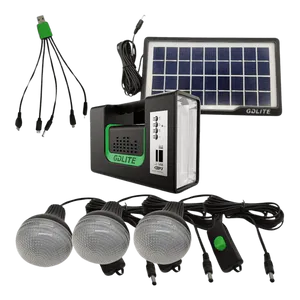 Kit Solar GDLite 10 RADIO Batería 3 Bomb: Ilumina tu vida con energía solar - Kit Solar GDLite 10 RADIO Batería 3 Bomb