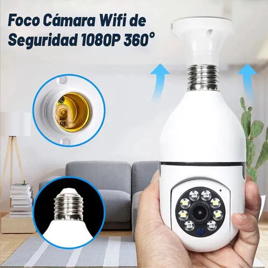 BOMBILLO CAMARA 360: Seguridad Inteligente para tu Hogar - BOMBILLO CAMARA 360