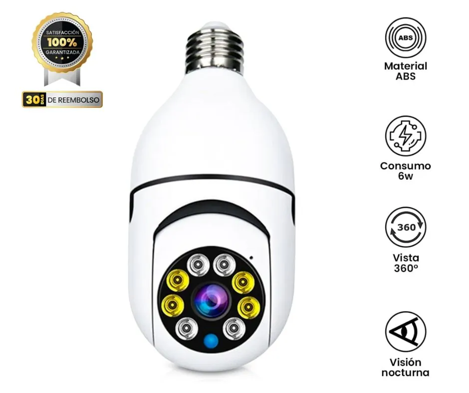BOMBILLO CAMARA 360: Seguridad Inteligente para tu Hogar - BOMBILLO CAMARA 360