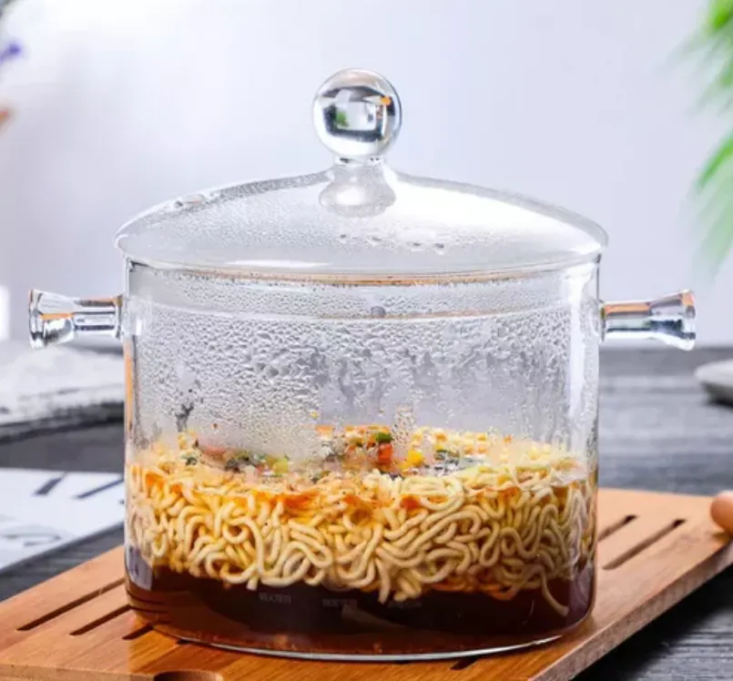 Olla de Vidrio de 1.5 L Apta para Estufa: Cocina con Estilo y Seguridad - OLLA DE VIDRIO TEMPLADO 1.5 LITROS