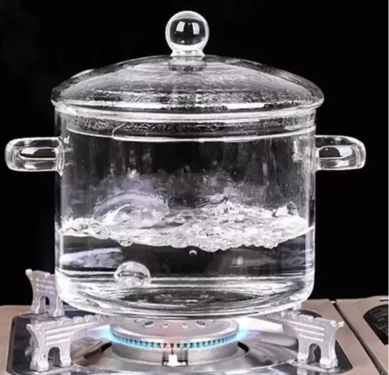 Olla de Vidrio de 1.5 L Apta para Estufa: Cocina con Estilo y Seguridad - OLLA DE VIDRIO TEMPLADO 1.5 LITROS