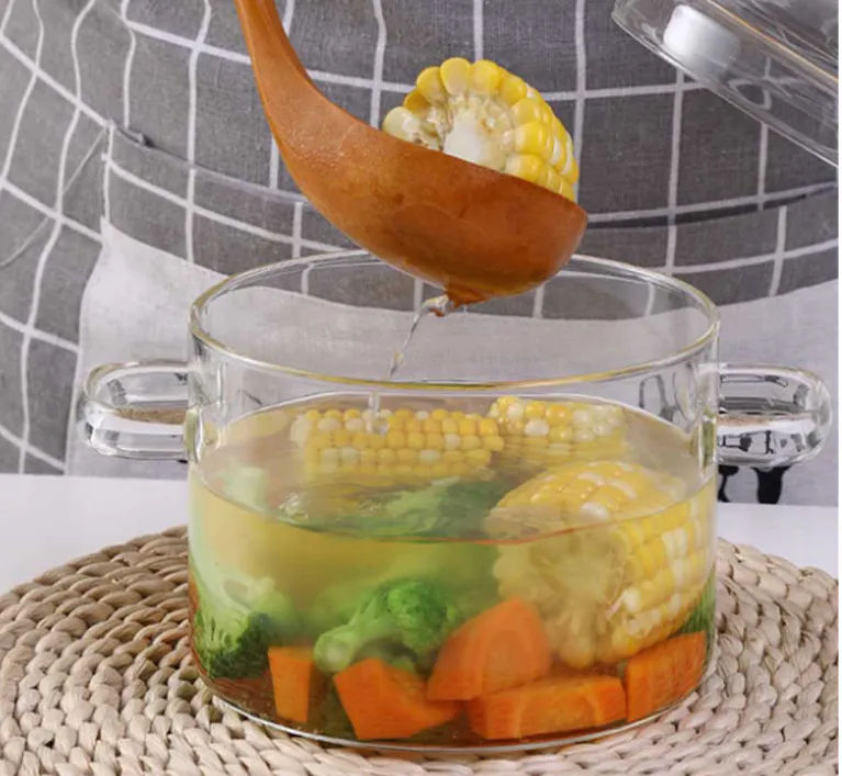 Olla de Vidrio de 1.5 L Apta para Estufa: Cocina con Estilo y Seguridad - OLLA DE VIDRIO TEMPLADO 1.5 LITROS