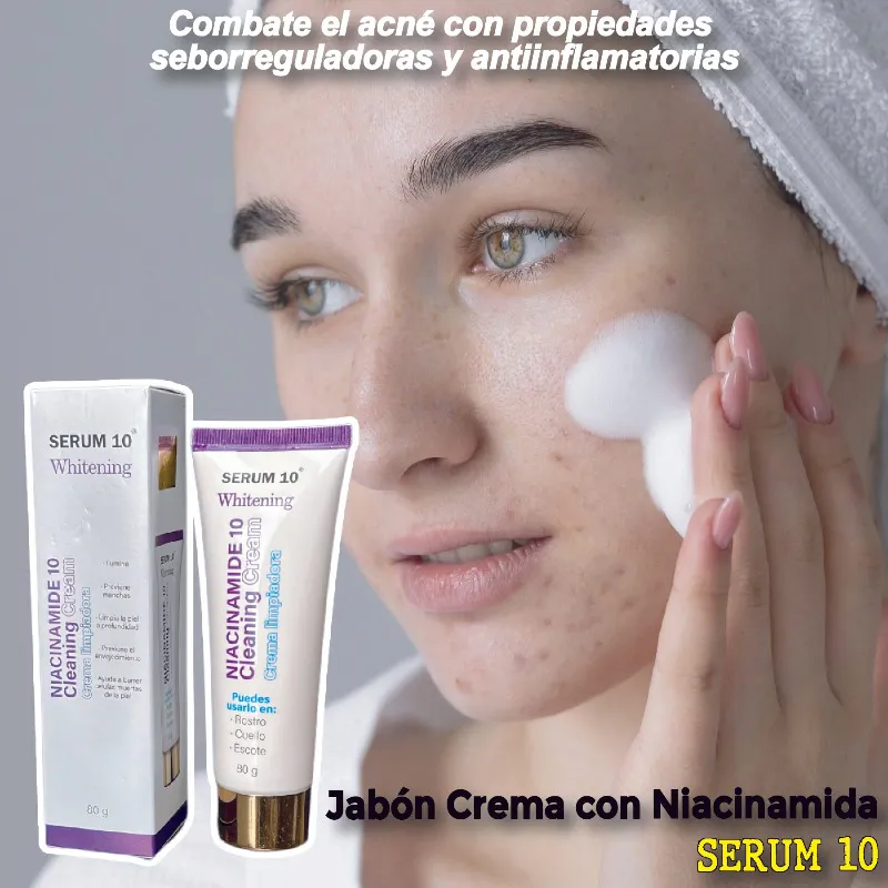 Jabón de Niacinamida SERUM 10: Piel Radiante y Saludable - 807675-JABON DE NIACINAMIDA SERUM 10