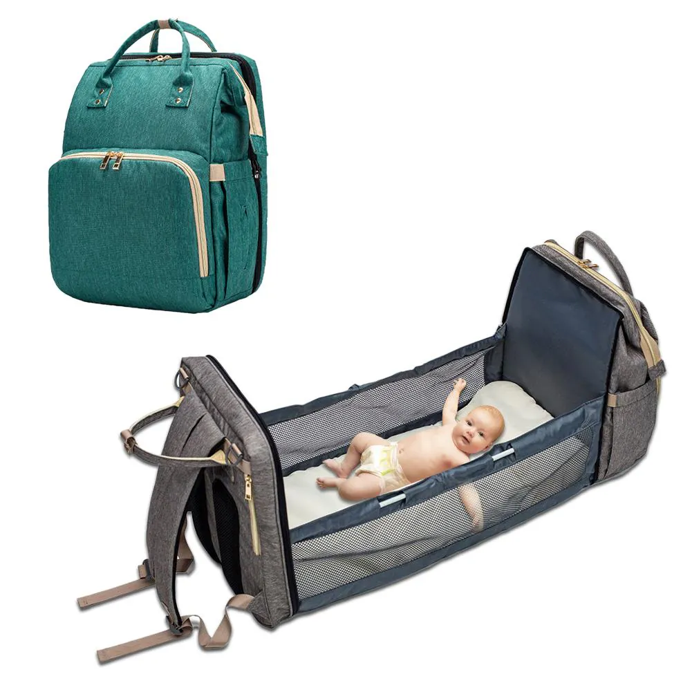 Morral Pañalera Tipo Cuna Con Cambiador: ¡La solución perfecta para tus aventuras con tu bebé! - Morral Pañalera Tipo Cuna Con Cambiador
