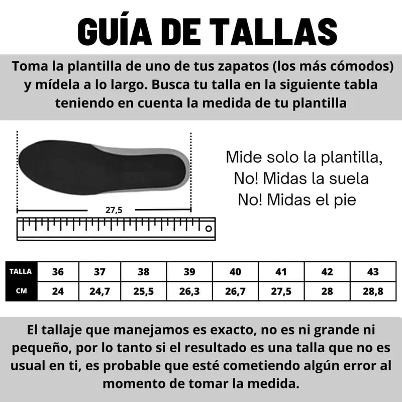 Guía de Tallas