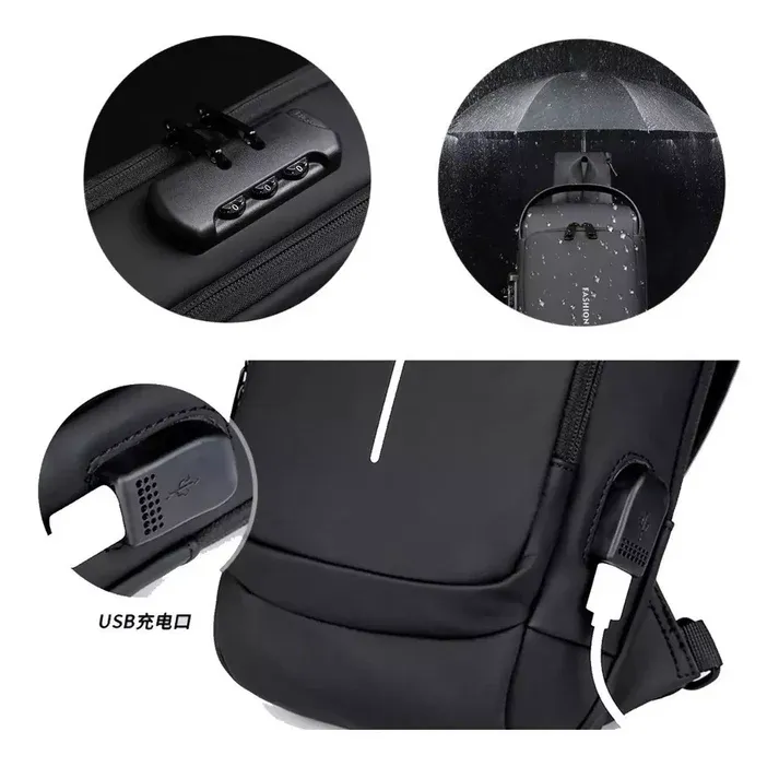 Bolso Manos Libres Tipo Pechero Para Hombre: Seguridad y Estilo en un Solo Producto - Bolso Manos Libres Tipo Pechero Para Hom