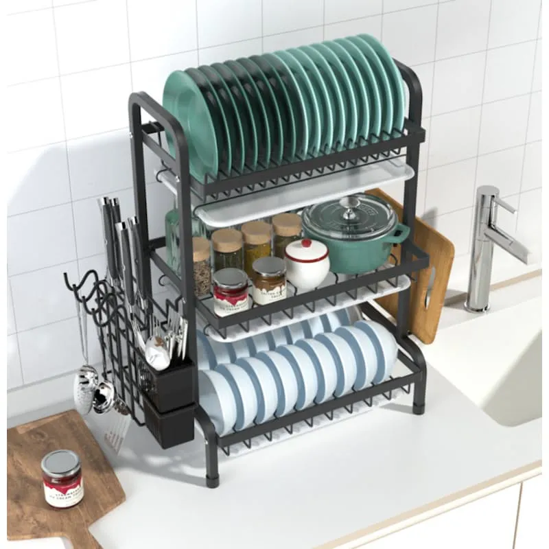 ORGANIZADOR DE LOZA 3 NIVELES: La Solución Perfecta para una Cocina Ordenada - ORGANIZADOR DE LOZA 3 NIVELES