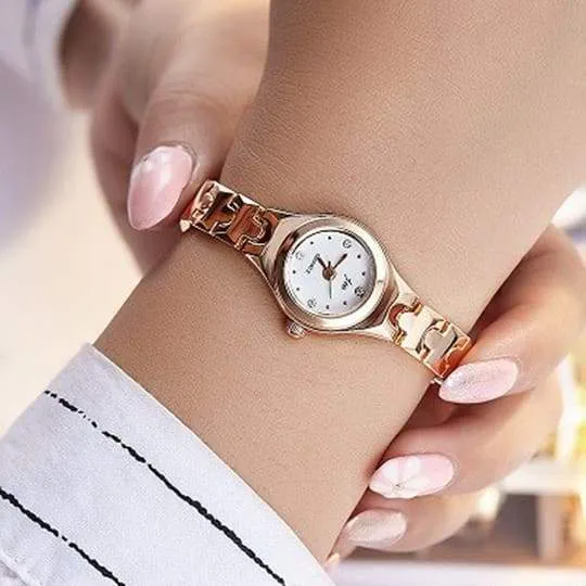 Reloj dorado elegante para dama: Un toque de sofisticación para tu muñeca - Reloj dorado elegante para dama