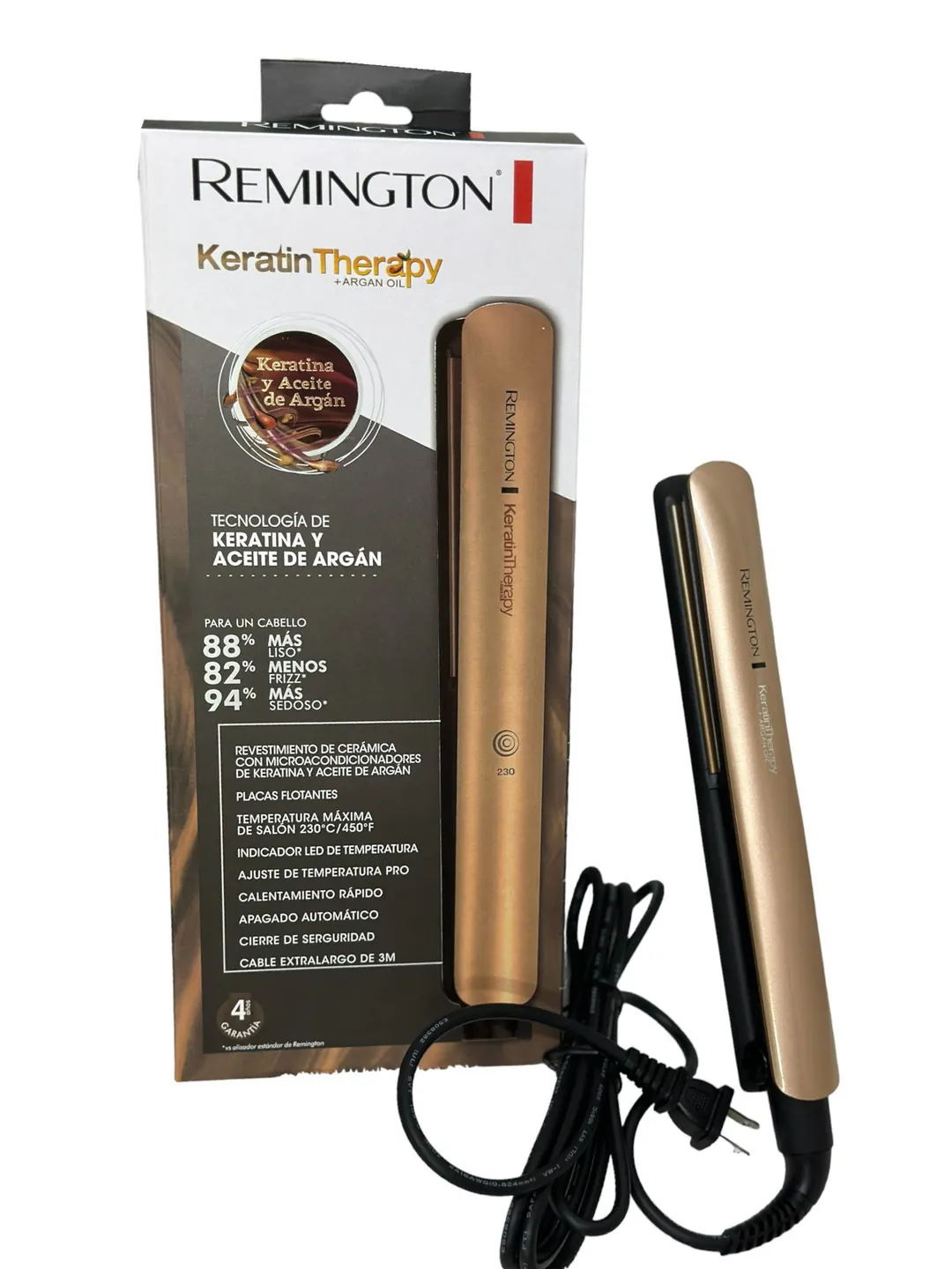 Plancha Keratina Remington 1A: ¡Transforma tu cabello con el poder de la keratina! - PLANCHA KERATINA REMINGTON 1A