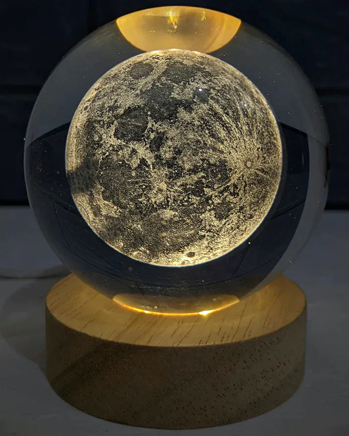 Lampara Esfera Luna, Saturno, Galaxia: Ilumina tus Sueños - Lampara Esfera Luna,saturno,galaxia