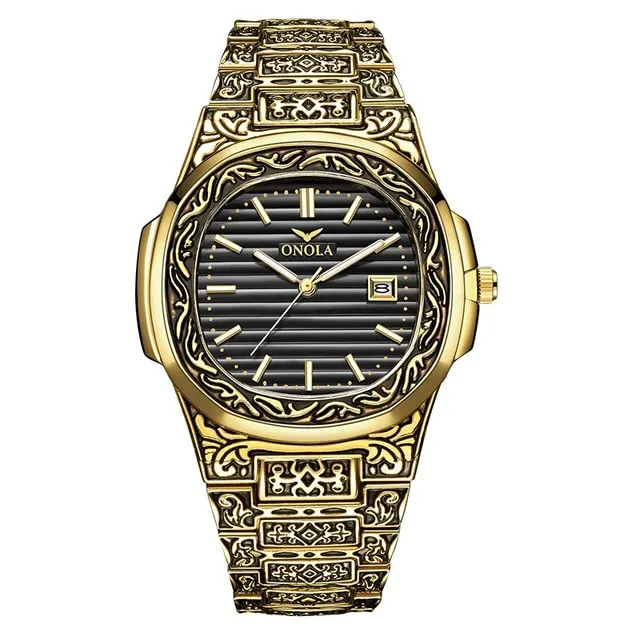 Reloj elegante con detalles vintage - Reloj elegante con detalles