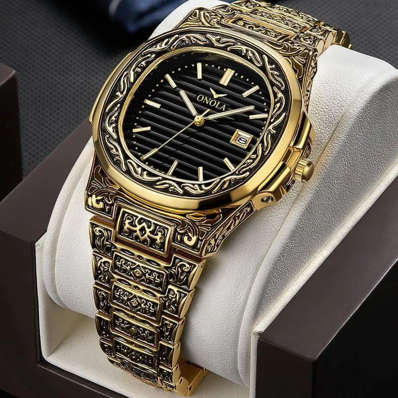 Reloj elegante con detalles vintage - Reloj elegante con detalles
