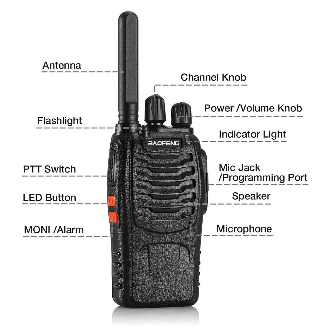 Radio Walkie Talkie Baofeng BF-888S: Comunicación Confiable y Potente - Radio Walkie Talkie Baofeng Bf-888s