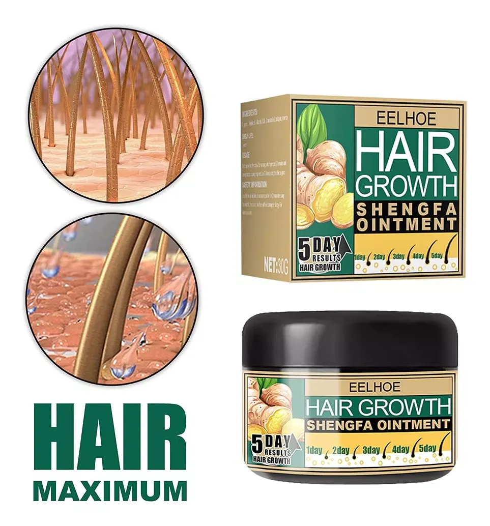 Crema Capilar para el Crecimiento del Cabello: Activa tu Cabello con Jengibre Natural - Hair Growth crema capilar