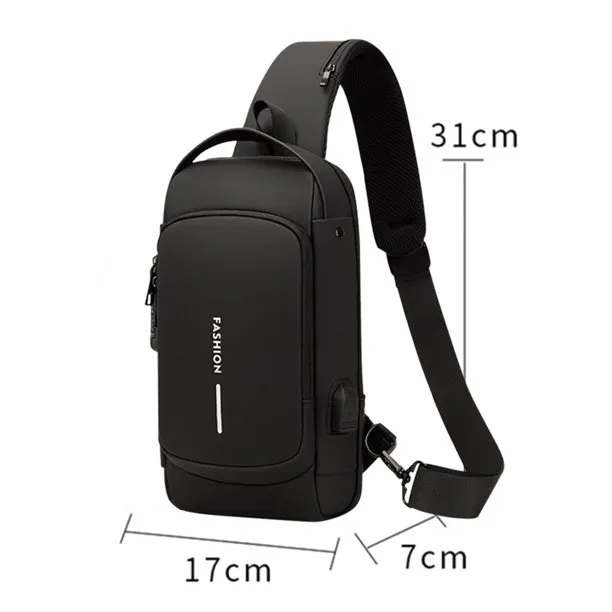 Bolso Antirrobo Impermeable 37cm: Seguridad y Estilo para tus Aventuras - Bolso Antirrobo Mini Impermedable 37cm